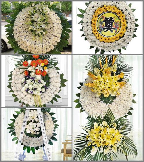安徽阜阳市临泉县滑集镇孙庄村花圈速递